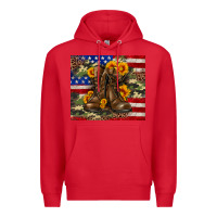 Red Army USA lag leopard camouflage sunflower 20oz Premium Hoodie - Neo Western