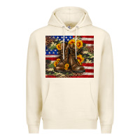 Tofu Army USA lag leopard camouflage sunflower 20oz Premium Hoodie - Neo Western