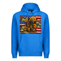 True Royal Army USA lag leopard camouflage sunflower 20oz Premium Hoodie - Neo Western
