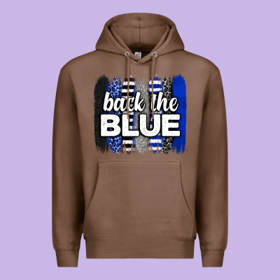 Back The Blue Brushstrokes Premium Hoodie Designed By Neo Western