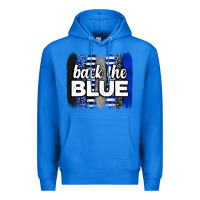 True Royal Back the blue brushstrokes Premium Hoodie - Neo Western