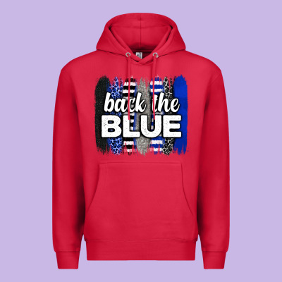 Back The Blue Brushstrokes Premium Hoodie Designed By Neo Western