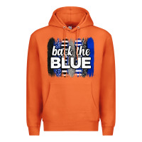 Carrot Back the blue brushstrokes Premium Hoodie - Neo Western