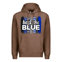 Chestnut Back the blue brushstrokes Premium Hoodie - Neo Western