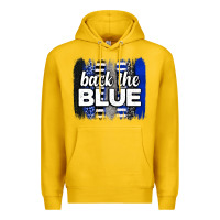 Lemon Back the blue brushstrokes Premium Hoodie - Neo Western