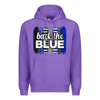 Purple Back the blue brushstrokes Premium Hoodie - Neo Western