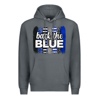 Rock Back the blue brushstrokes Premium Hoodie - Neo Western
