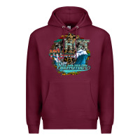 Burgundy hot mom summer Premium Hoodie - SublimationCraftShop