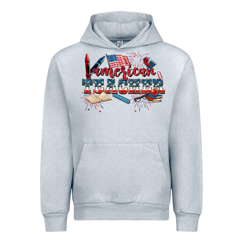 American Teacher 4th Of July Urban Hoodie by CowGirlArtShop | Teevron