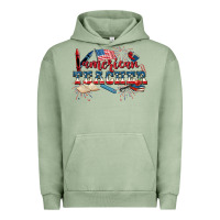 Pigment Oil Green American Teacher 4th of July Urban Hoodie - CowGirlArtShop