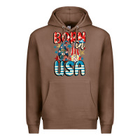 Chestnut Born in USA gnomes 4th of July Premium Hoodie - CowGirlArtShop
