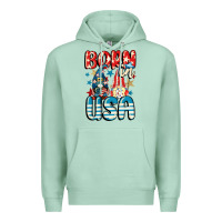 Seafoam Born in USA gnomes 4th of July Premium Hoodie - CowGirlArtShop