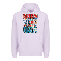 Lilac Born in USA gnomes 4th of July Premium Hoodie - CowGirlArtShop