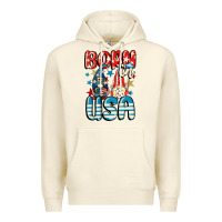 Sandshell Born in USA gnomes 4th of July Premium Hoodie - CowGirlArtShop