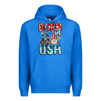 True Royal Born in USA gnomes 4th of July Premium Hoodie - CowGirlArtShop