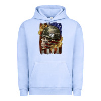 Pigment Grape Ice Army skull 4th of july Urban Hoodie - CowGirlArtShop