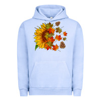 Pigment Grape Ice sunflower and autumn leaves Urban Hoodie - HRA Design Shop