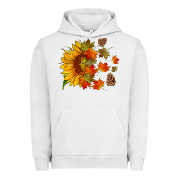 Pigment Lunar Rock sunflower and autumn leaves Urban Hoodie - HRA Design Shop