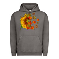 Pigment Tornado sunflower and autumn leaves Urban Hoodie - HRA Design Shop