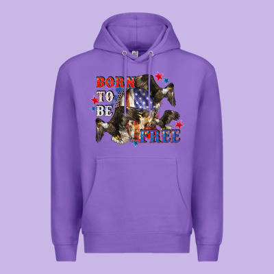 Born To Be Free 4th Of July Premium Hoodie Designed By Cowgirlartshop