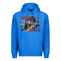 True Royal Born to be free 4th of july Premium Hoodie - CowGirlArtShop
