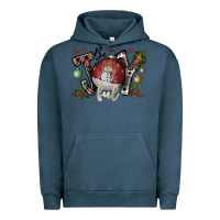 Pigment Midnight Navy be joy ful Urban Hoodie - CowhideDigitalArt