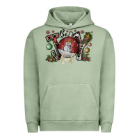 Pigment Oil Green be joy ful Urban Hoodie - CowhideDigitalArt