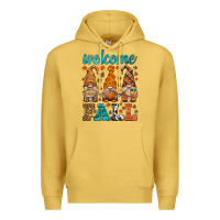 Antique Gold welcome fall gnome Premium Hoodie - HRA Design Shop