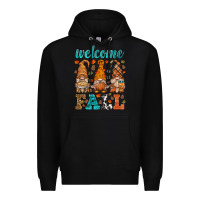 Black welcome fall gnome Premium Hoodie - HRA Design Shop