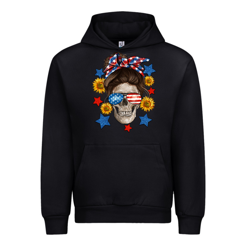American Mom Skull Urban Hoodie by Neo Western | Teevron