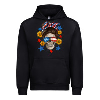 Black American mom skull Urban Hoodie - Neo Western