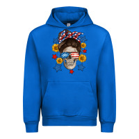 Cobalt American mom skull Urban Hoodie - Neo Western