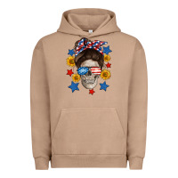 Pigment Burro American mom skull Urban Hoodie - Neo Western