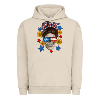 Pigment French Oak American mom skull Urban Hoodie - Neo Western