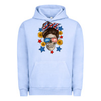 Pigment Grape Ice American mom skull Urban Hoodie - Neo Western