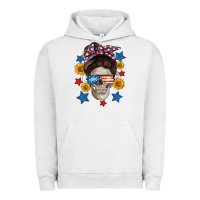 Pigment Lunar Rock American mom skull Urban Hoodie - Neo Western