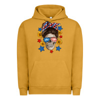 Pigment Peanut Butter American mom skull Urban Hoodie - Neo Western