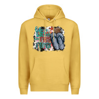 Antique Gold life is better in fılp flops Premium Hoodie - SublimationCraftShop