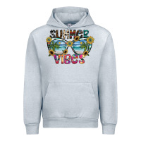Heather Grey summer vibes Urban Hoodie - SublimationCraftShop