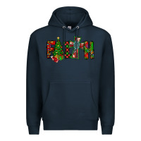 Navy christmas faith with cross Premium Hoodie - CowhideDigitalArt