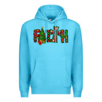 Ocean Blue christmas faith with cross Premium Hoodie - CowhideDigitalArt