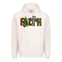 Pale Pink christmas faith with cross Premium Hoodie - CowhideDigitalArt