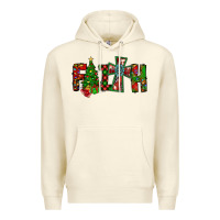Sandshell christmas faith with cross Premium Hoodie - CowhideDigitalArt