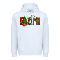 White christmas faith with cross Premium Hoodie - CowhideDigitalArt