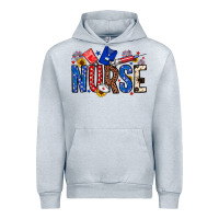 Heather Grey American Nurse Urban Hoodie - Neo Western