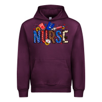 Mauve Wine American Nurse Urban Hoodie - Neo Western