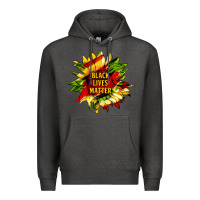 Charcoal Heather black lives matter sunflower Premium Hoodie - HRA Design Shop