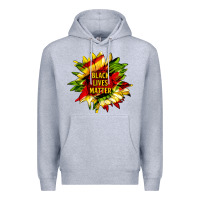 Heather Grey black lives matter sunflower Premium Hoodie - HRA Design Shop