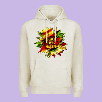 Black Lives Matter Sunflower Premium Hoodie Designed By Hra Design Shop