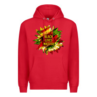 Red black lives matter sunflower Premium Hoodie - HRA Design Shop